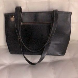 Vintage Mulberry hand tote bag black plaid lining